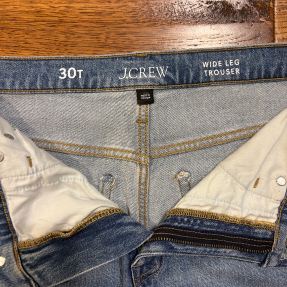 J. Crew Wide Leg Trouser Jeans “Like New” - Picture 3 of 5